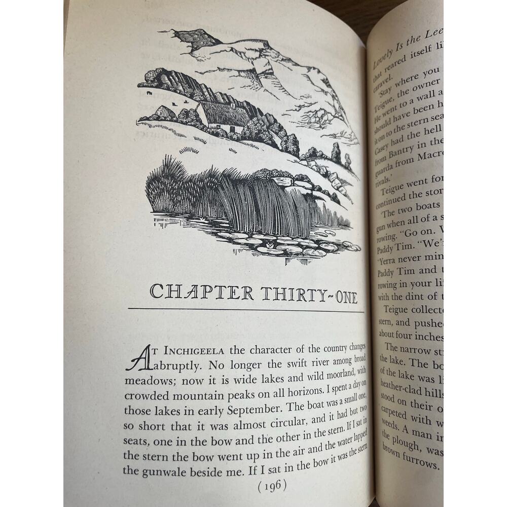 Lovely Is the Lee Robert Gibbings 1945 Hardcover Ireland Wood Engravings - Picture 11 of 13